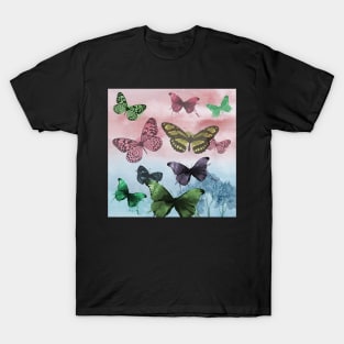 Butterfly Watercolor Graphic Art Inspiration, Colorful Happy Inspirational Design Home Decor, Apparel & Gifts T-Shirt